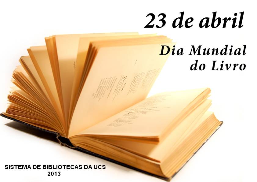 23 DE ABRIL: DIA MUNDIAL DO LIVRO