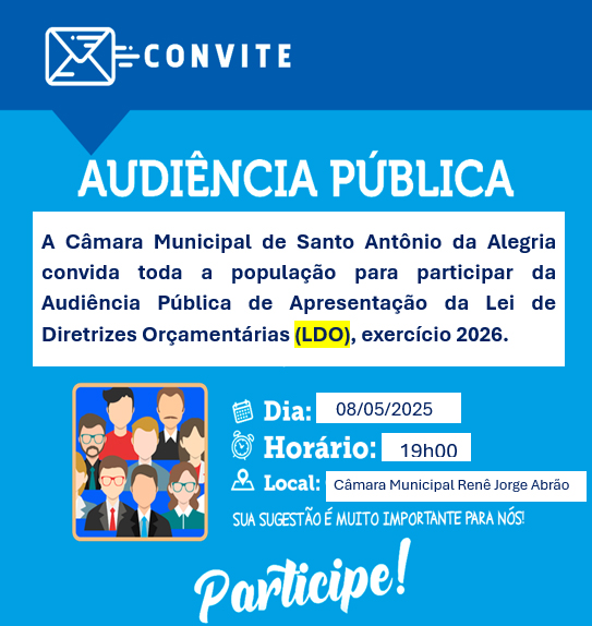 CONVITE - AUDIÊNCIA PÚBLICA 2026