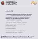 CONVITE - AUDIÊNCIA PÚBLICA REGIONAL DO ORÇAMENTO ESTADUAL 2026