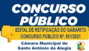 EDITAL DE RETIFICAÇÃO DO GABARITO CONCURSO PÚBLICO Nº. 001/2021
