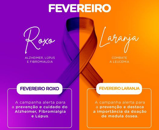 Fevereiro Roxo e Laranja